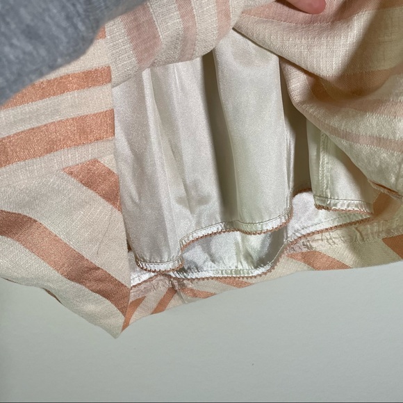 SOLD 9/6 live HD in Paris Blushing Rococo Pink Striped Tank - Picture 9 of 12